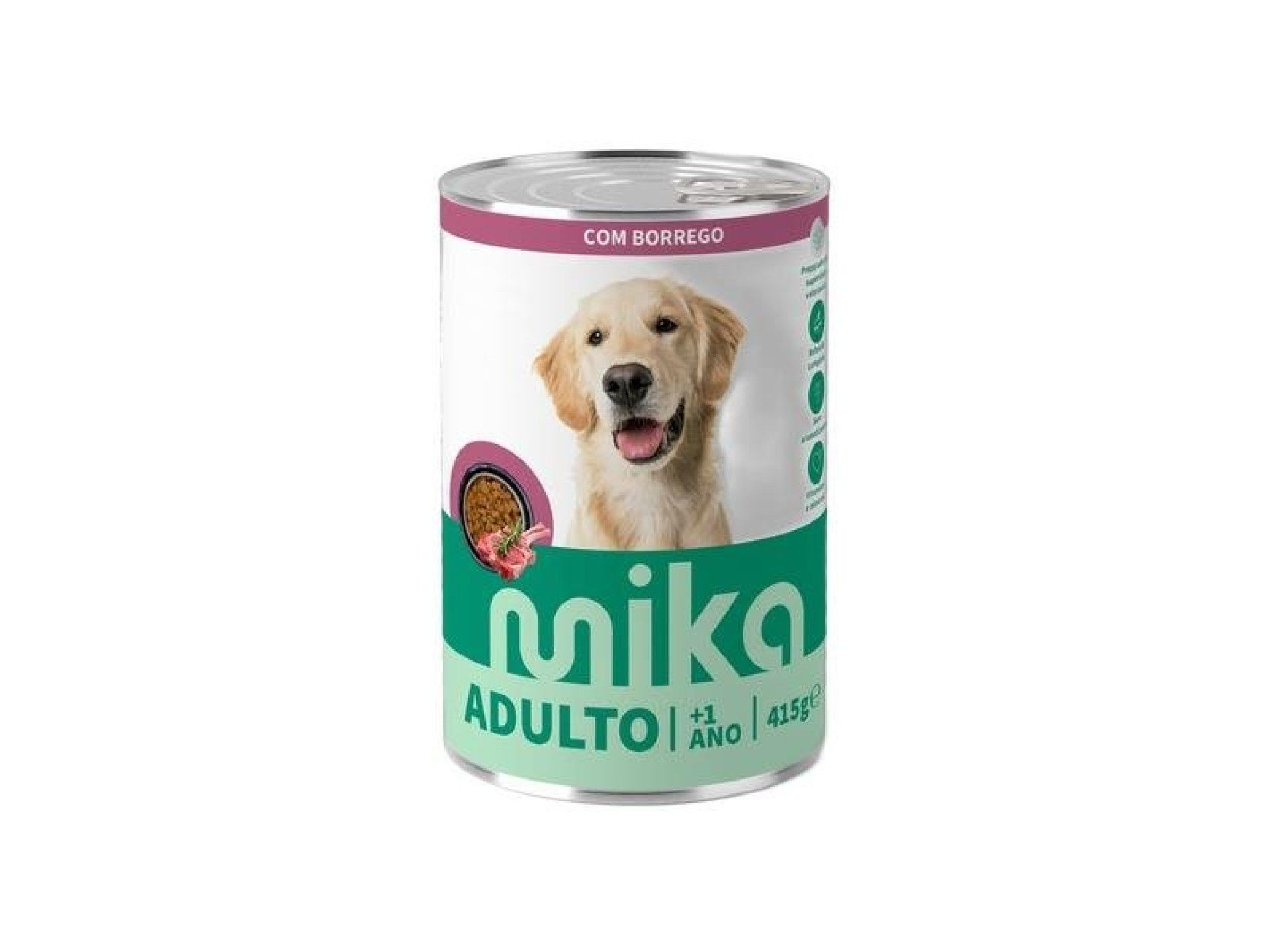 ALIMENTO HÚMIDO CÃO MIKA BORREGO MOLHO 415GR ALIMENTO HÚMIDO CÃO MIKA BORREGO MOLHO 415GR