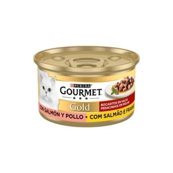 GOURMET GOLD SALMAO E FRANGO 85GR