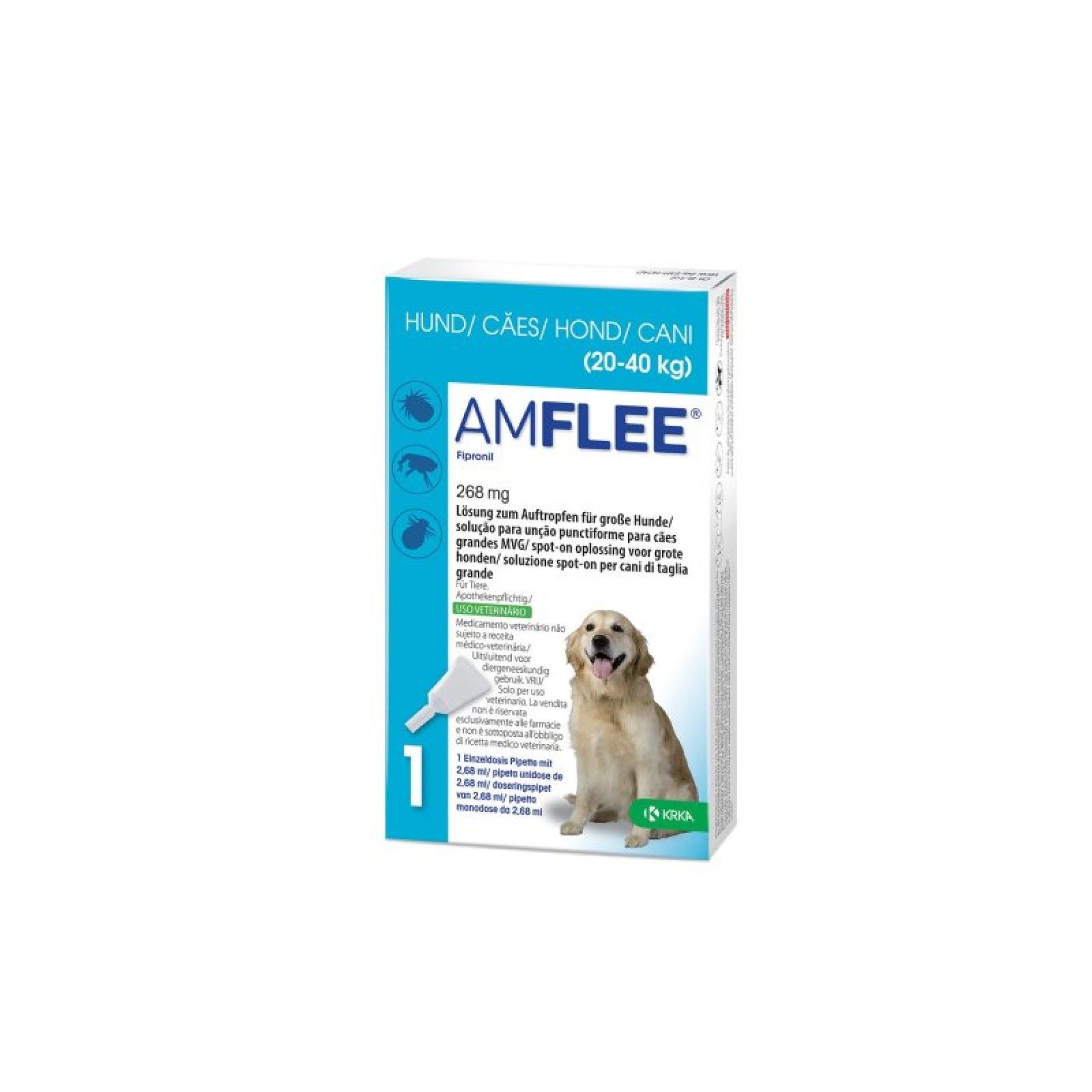 AMFLEE CAES 268MG 1 PIPETA AMFLEE CAES 268MG 1 PIPETA