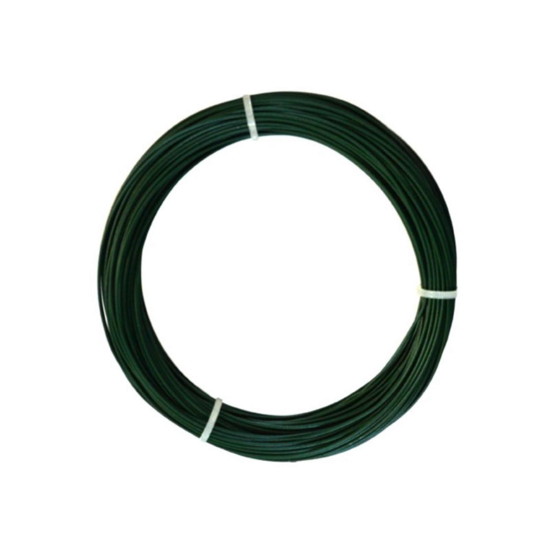 ARAME PLASTIFICADO VERDE 1,2MMX100MT