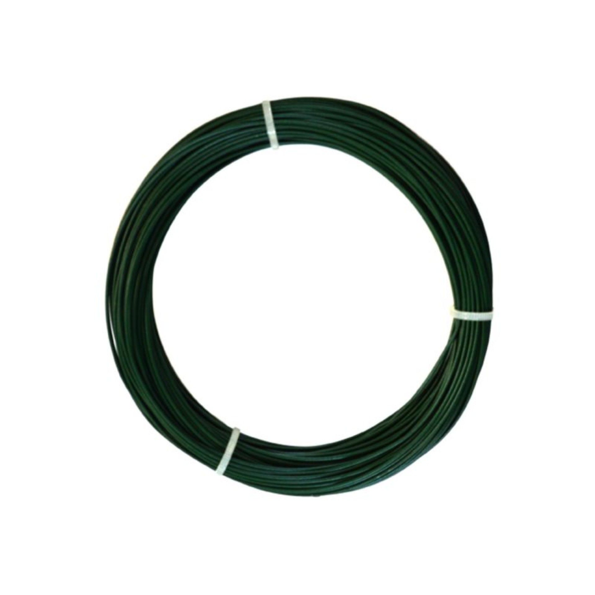 ARAME PLASTIFICADO VERDE 1,6MMX100MT