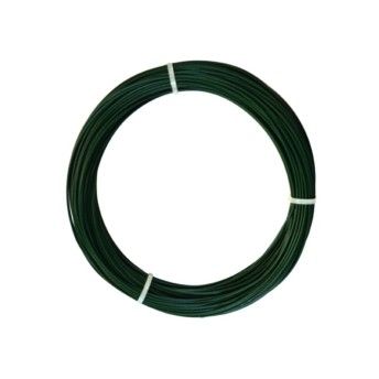 ARAME PLASTIFICADO VERDE 0,8MMX50MT