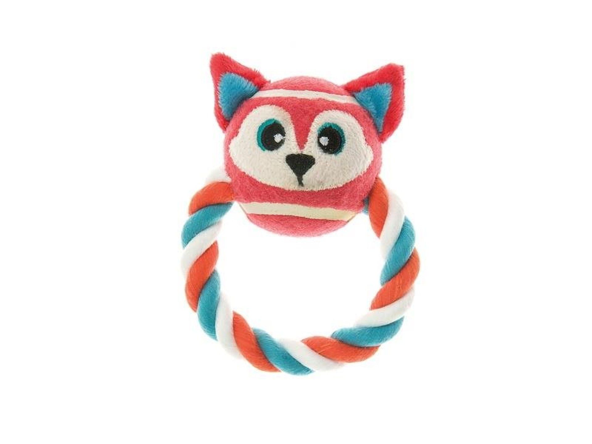BRINQUEDO ANEL CORDA BOLA FOX 13CM BRINQUEDO ANEL CORDA BOLA FOX 13CM