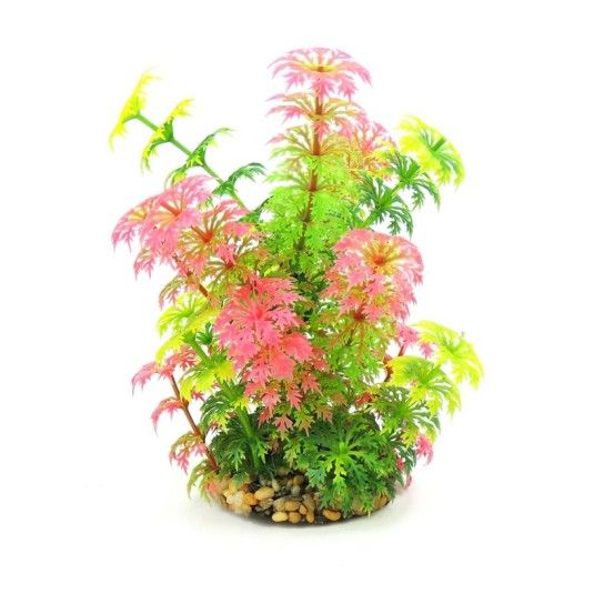 DECORAÇÃO PLANTA AQUÁTICA VERDE/ROSA DECORAÇÃO PLANTA AQUÁTICA VERDE/ROSA
