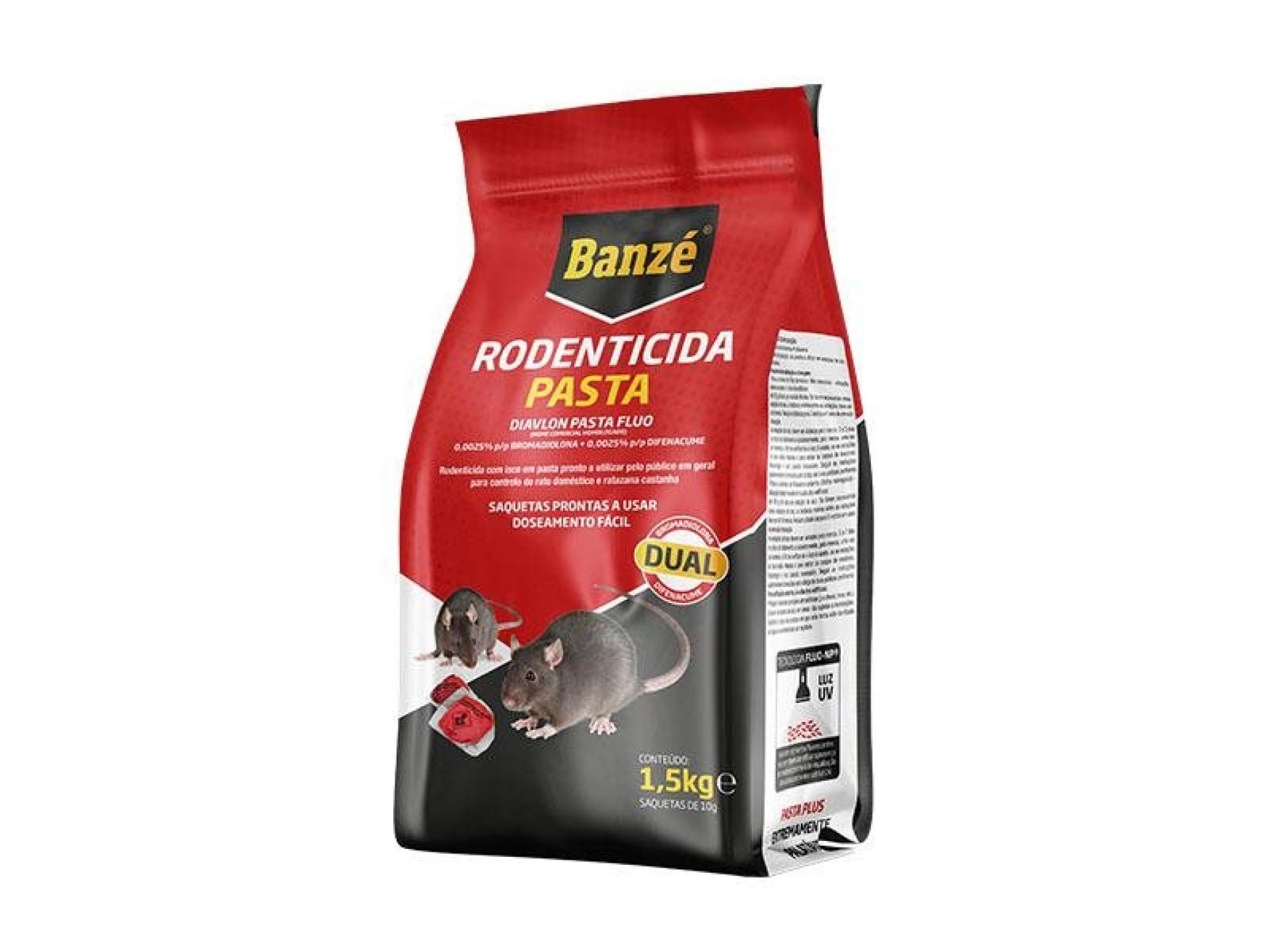 RATICIDA BANZ�  PASTA DUO BROMADIOLONA + DIFENACUME 150GR