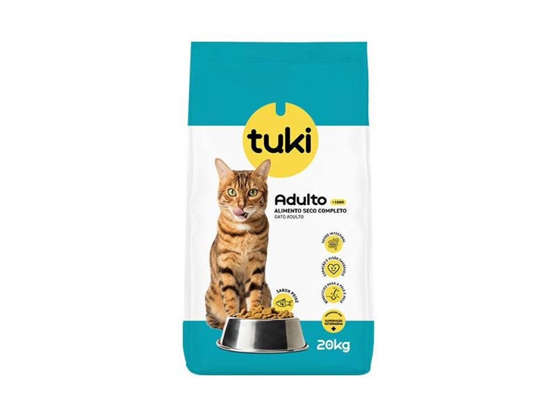 ALIMENTO SECO GATO PEIXE TUKI 20KG ALIMENTO SECO GATO PEIXE TUKI 20KG