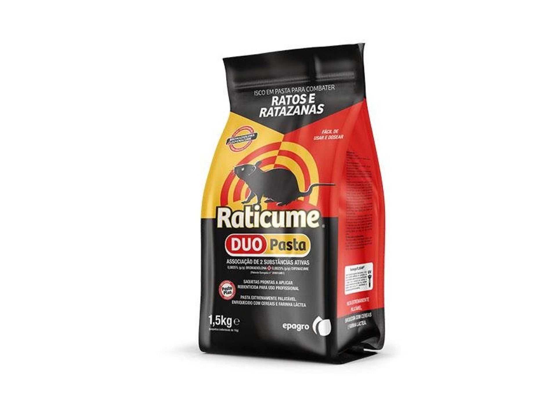 RATICIDA RATICUME DUO PASTA 1,5KG