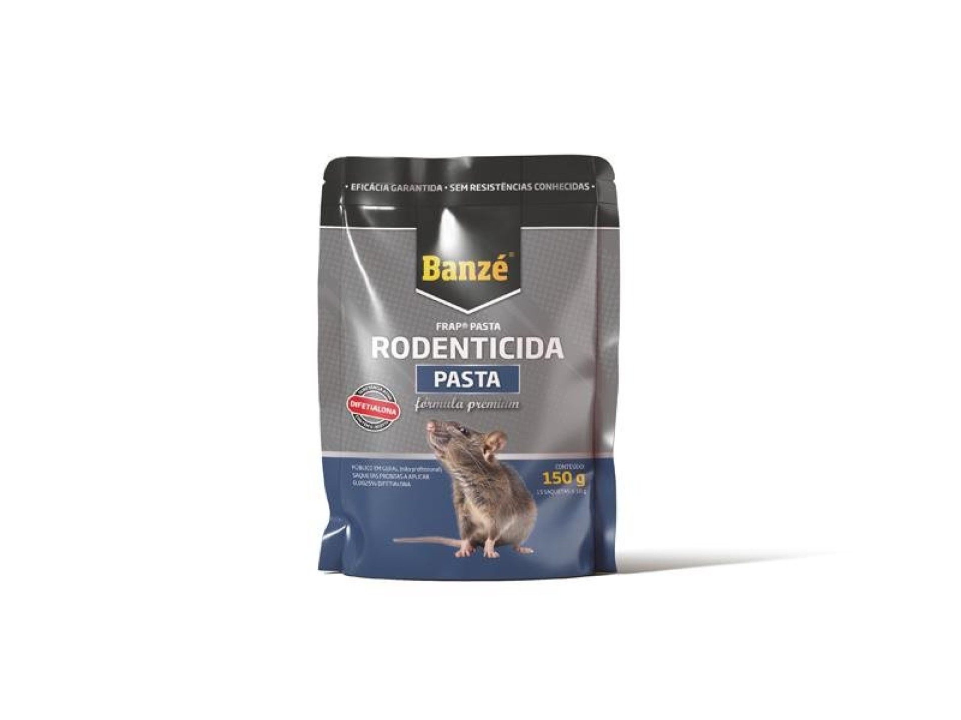 RATICIDA BANZÉ PASTA DIFETIALONA PREMIUN 150GR RATICIDA BANZÉ PASTA DIFETIALONA PREMIUN 150GR