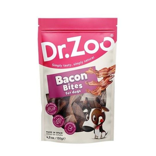 SNACK DR ZOO BACON BITES 130GR SNACK DR ZOO BACON BITES 130GR