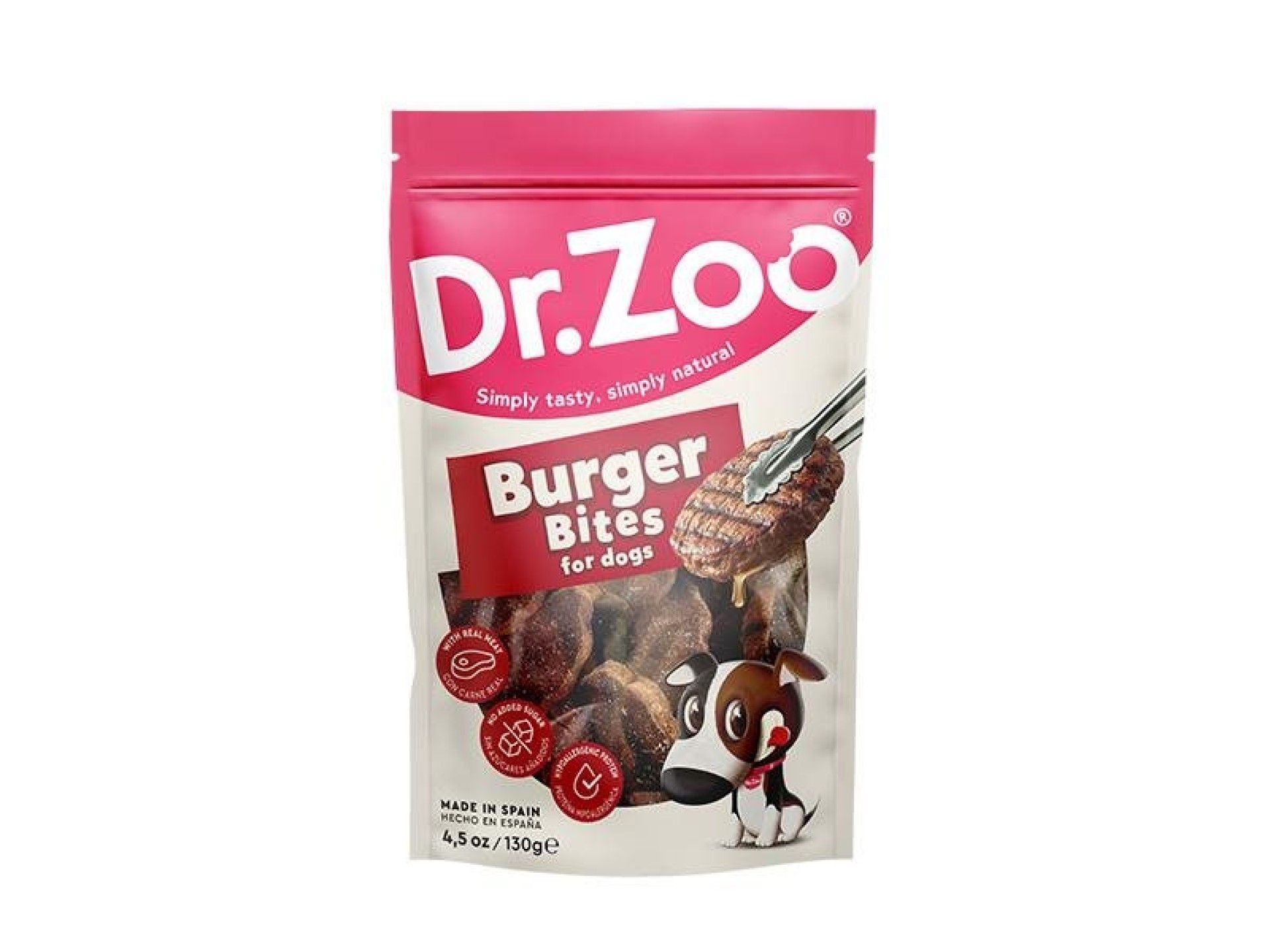 SNACK DR ZOO BURGER BITE 130GR