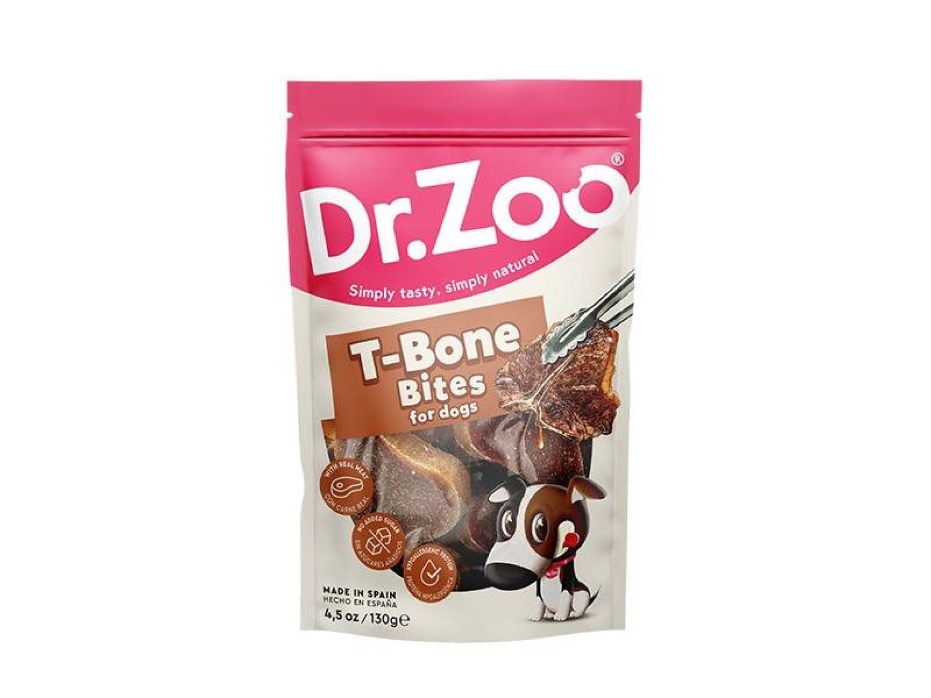 SNACK DR ZOO T-BONE BITE 130GR SNACK DR ZOO T-BONE BITE 130GR