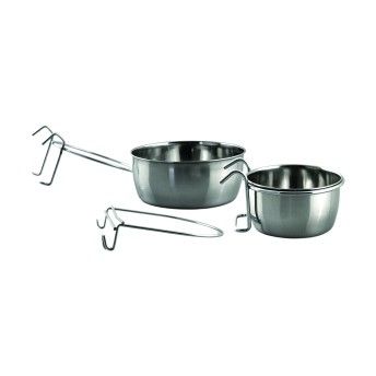 COMEDOURO INOX+GANCHO 140ML
