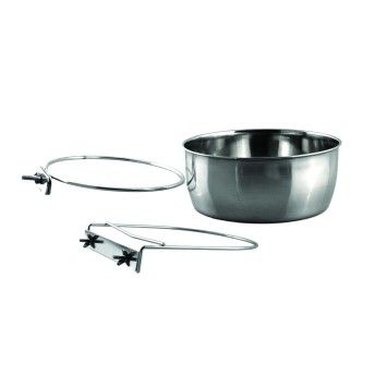 COMEDOURO INOX+PARAFUSO 140ML