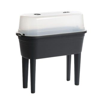 HORTA URBANA ANTRACITE C/COBERTURA 77X38X84CM HORTA URBANA ANTRACITE C/COBERTURA 77X38X84CM