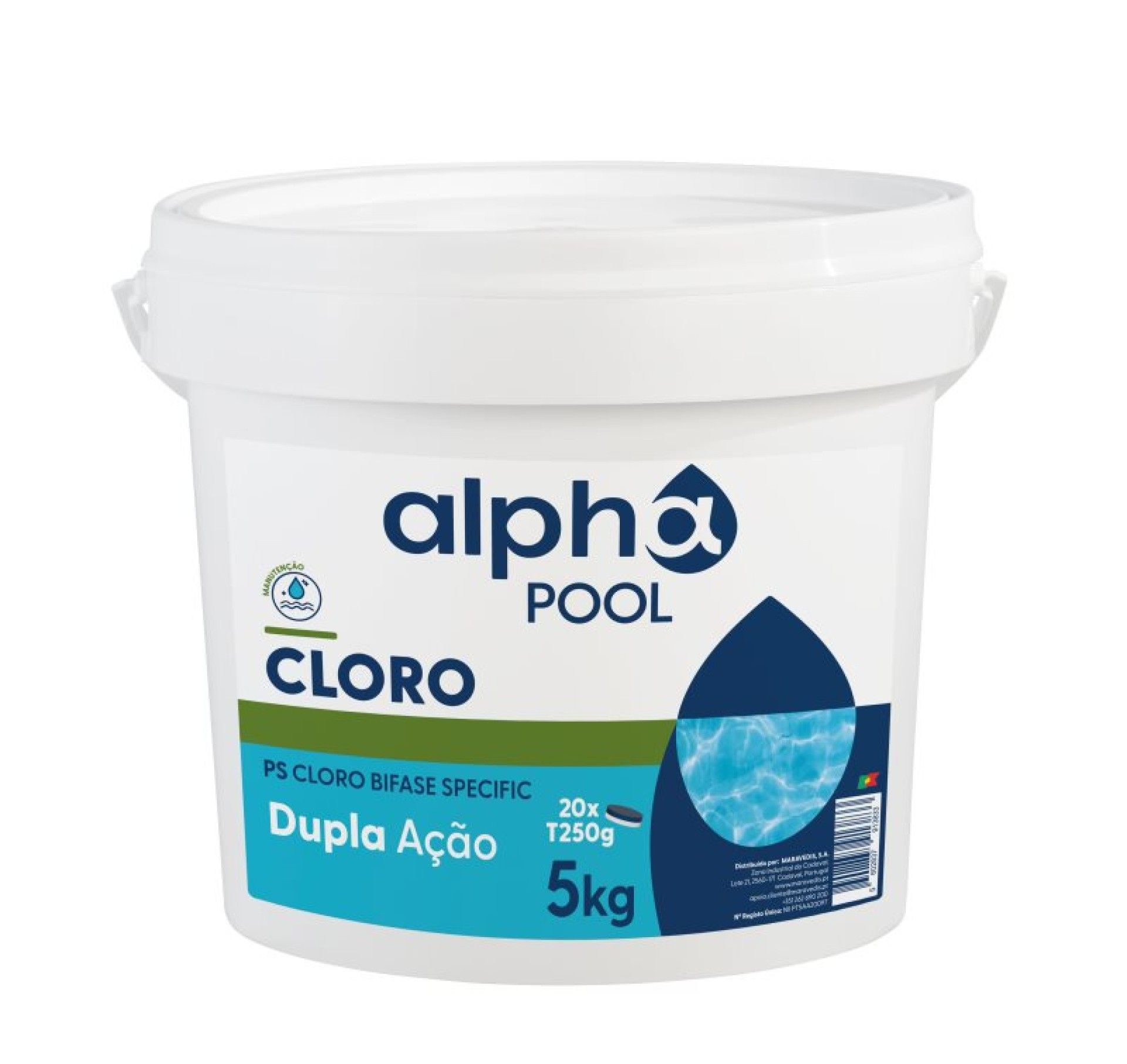 TRATAMENTO CLORO 10 AÇÕES T250 BI 5KG ALPHAPOOL TRATAMENTO CLORO 10 AÇÕES T250 BI 5KG ALPHAPOOL