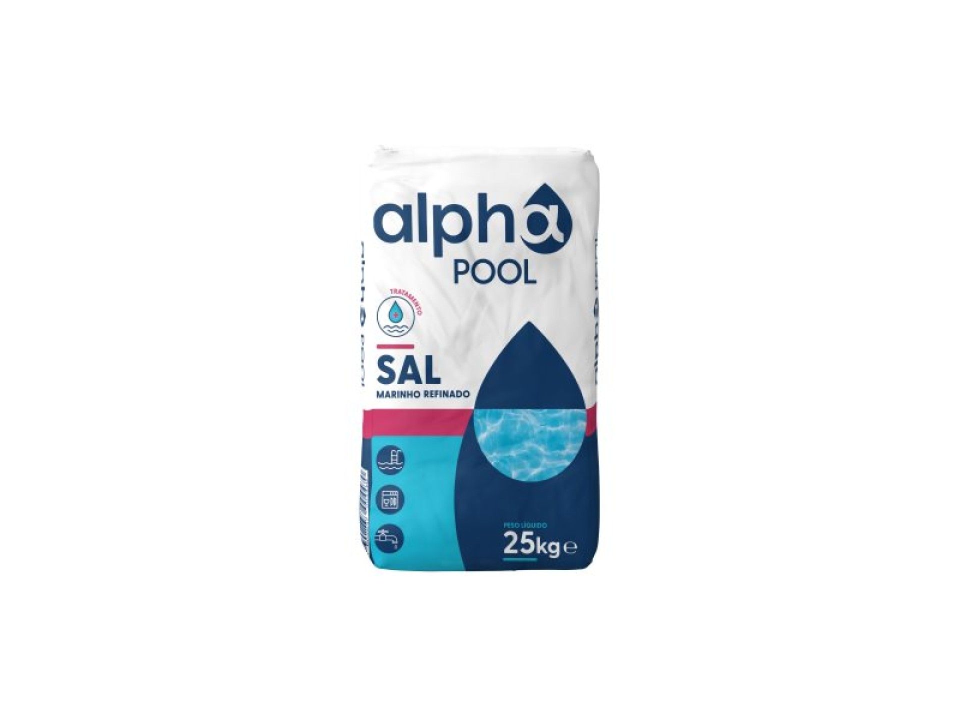 SAL MARINHO PISCINA ALPHAPOOL 25KG SAL MARINHO PISCINA ALPHAPOOL 25KG