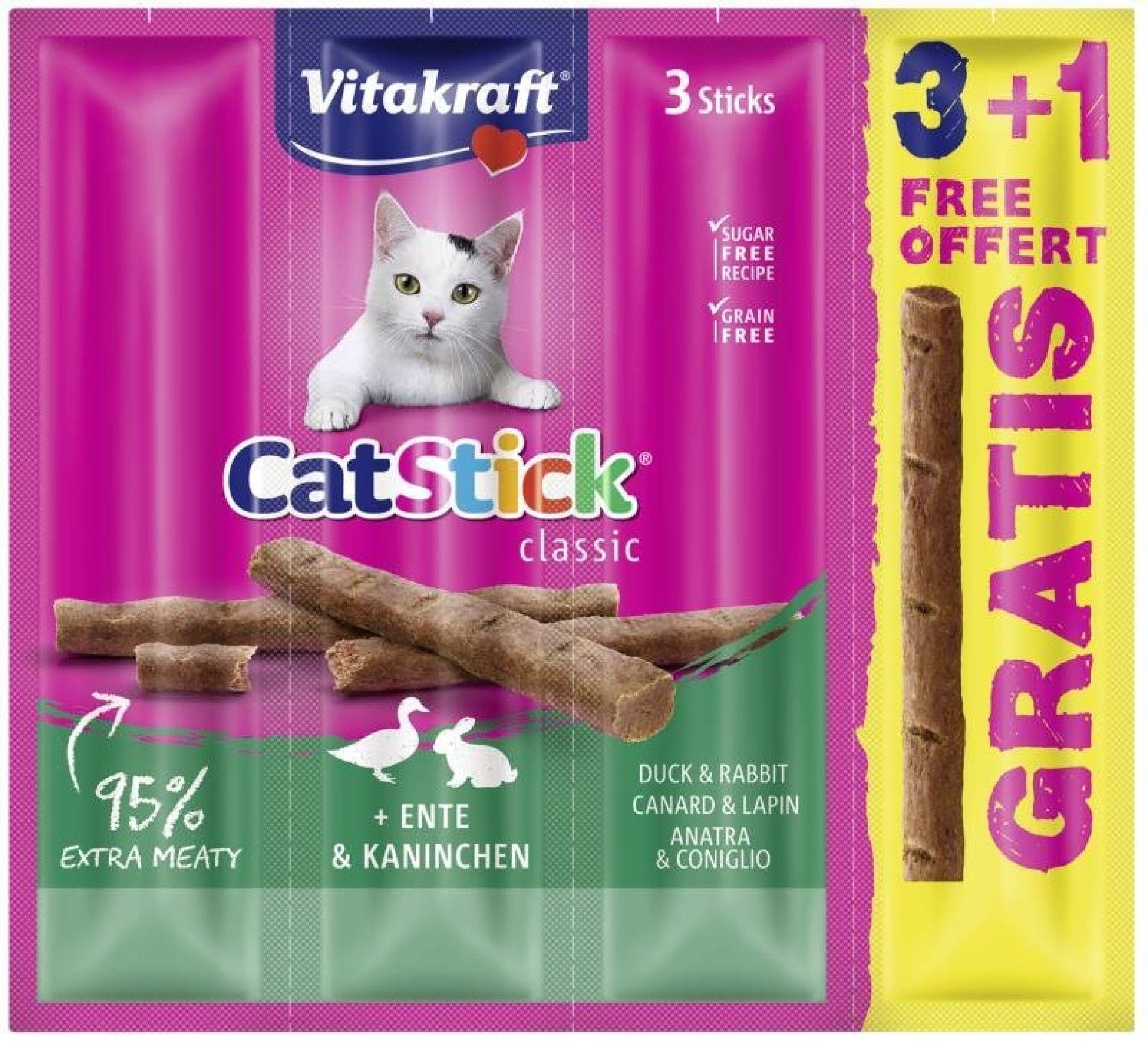 SNACK GATO MINI PATO/COELHO 3+1 UND GRÁTIS SNACK GATO MINI PATO/COELHO 3+1 UND GRÁTIS