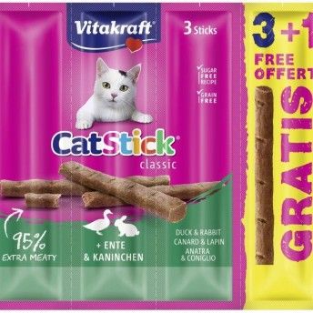 SNACK GATO MINI PATO/COELHO 3+1 UND GR�TIS