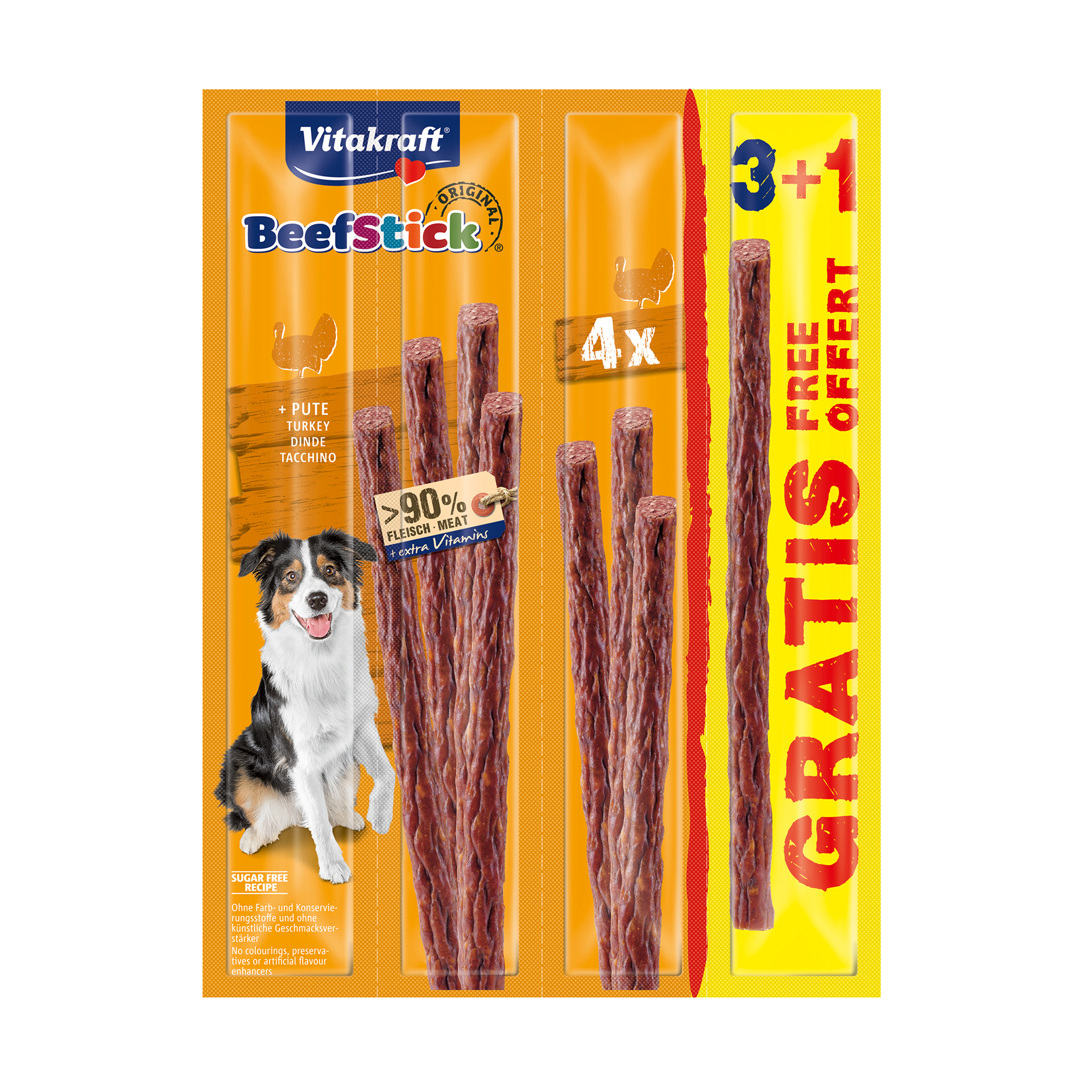 SNACK CÃO BEEF STICK PERÚ 3+1UN GRÁTIS SNACK CÃO BEEF STICK PERÚ 3+1UN GRÁTIS