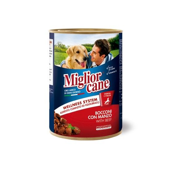 MIGLIOR CÃO HÚMIDO PEDAÇOS VACA 405GR MIGLIOR CÃO HÚMIDO PEDAÇOS VACA 405GR