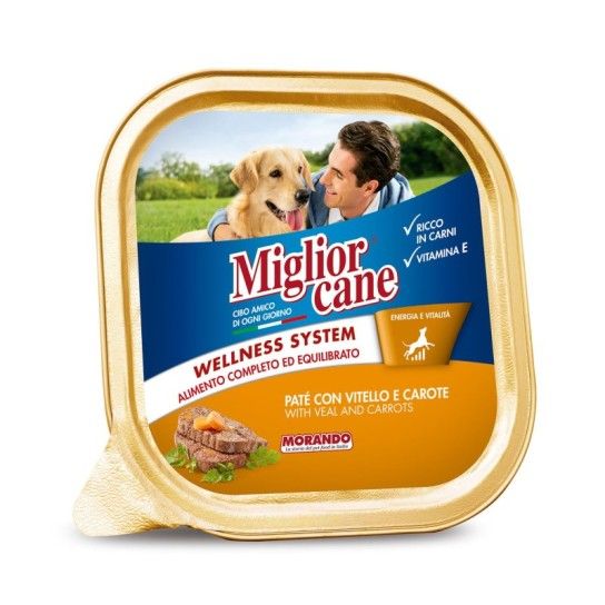 MIGLIOR CÃO HÚMIDO VITELA E CENOURA 300GR MIGLIOR CÃO HÚMIDO VITELA E CENOURA 300GR