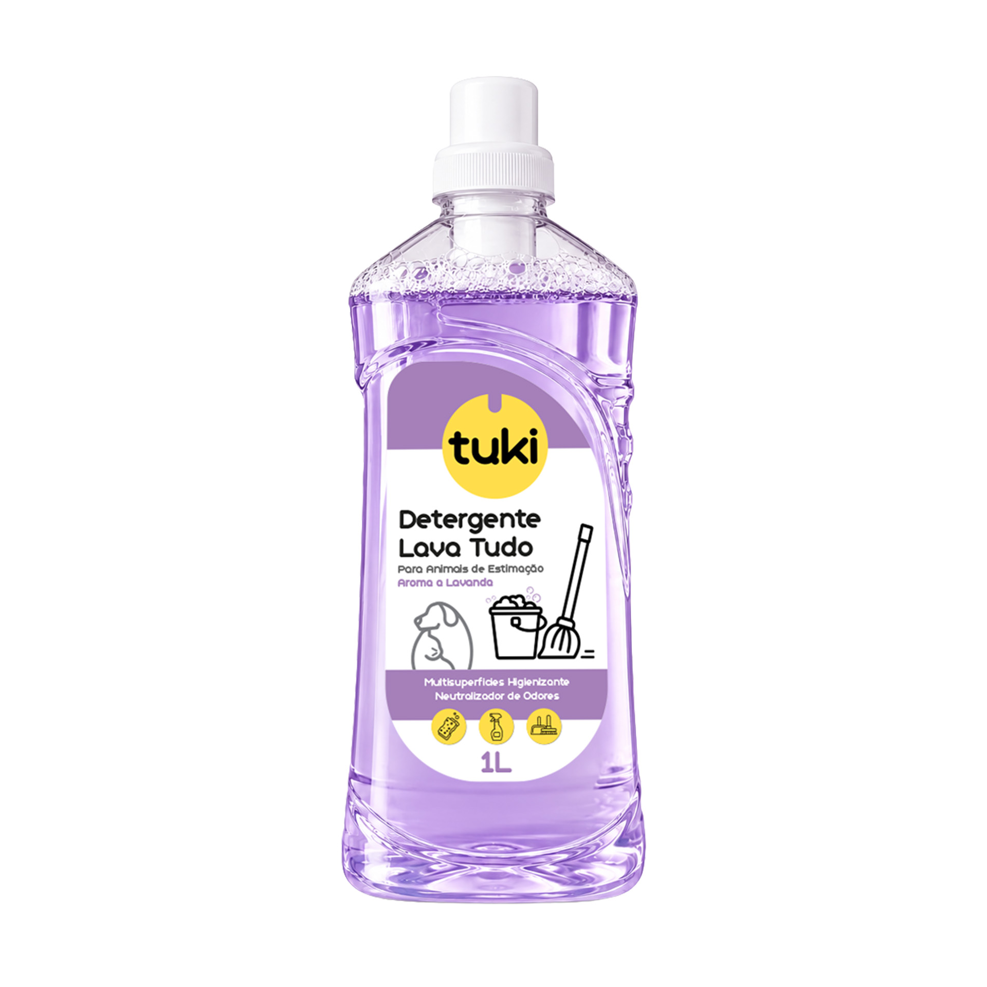 DETERGENTE LAVA-CHÃO LAVANDA TUKI CÃO E GATO 1LT DETERGENTE LAVA-CHÃO LAVANDA TUKI CÃO E GATO 1LT
